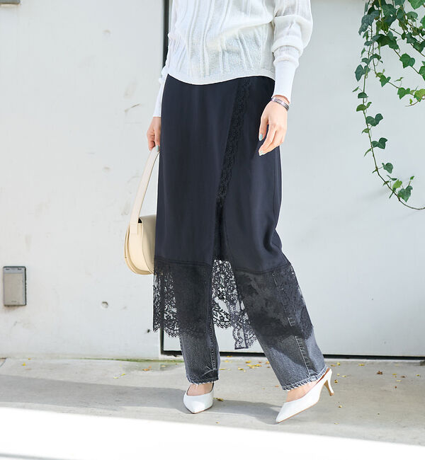 Rouge vif「裾レース巻きスカート」|スカート|