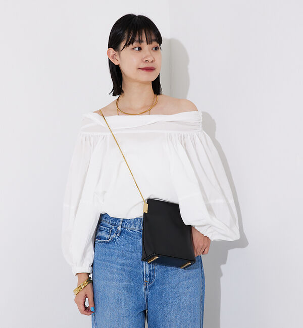 Rouge vif「コットンオフショルボリュームブラウス」|シャツ・ブラウス|