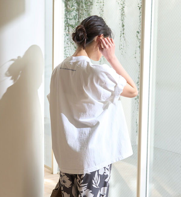 Rouge vif「ピグメントヴィンテージライクロゴBIG Tシャツ」|Tシャツ・カットソー|