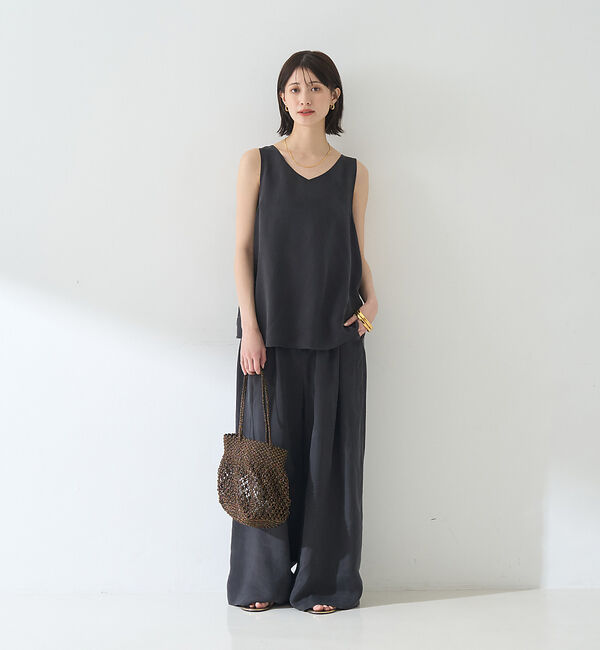 Rouge vif「【セットアップ対応】２WAYキュプラフィブリルノースリブラウス」|キャミソール|