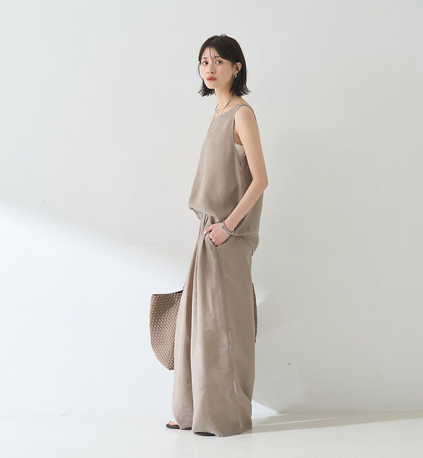 Rouge vif「【セットアップ対応】２WAYキュプラフィブリルノースリブラウス」|キャミソール|