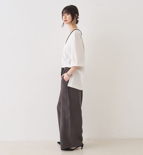 Rouge vif「【セットアップ対応】キュプラフィブリル ワイドパンツ」|その他|