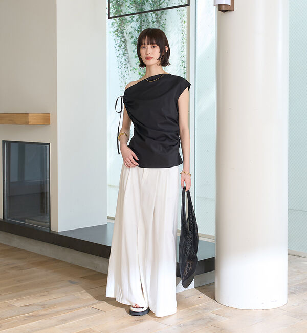 Rouge vif「タックフレアマキシスカート」|スカート|