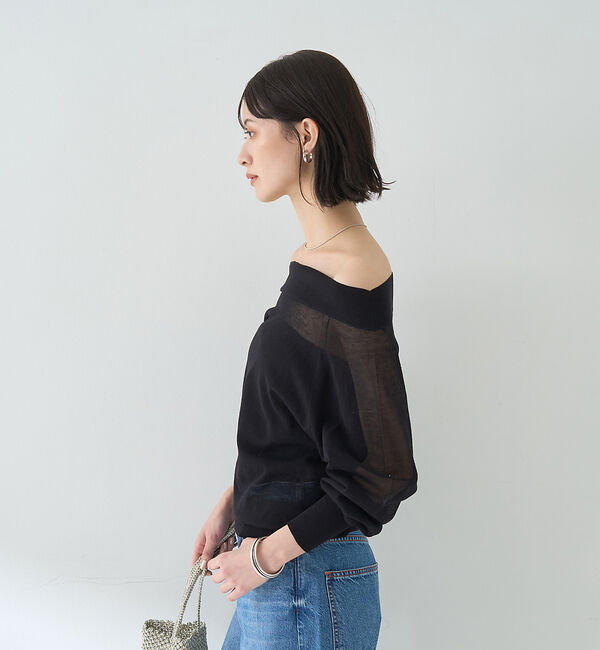 Rouge vif「オフショルシアーニットプルオーバー」|ニット・セーター|