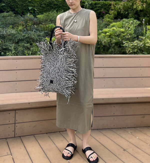 Rouge vif「【Swaraj /スワラージ】手編みラフィアバッグ / トートバッグ / フリン」|トートバッグ|