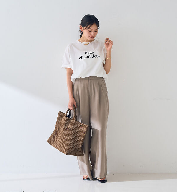 Rouge vif「ターンバックロゴTシャツ」|Tシャツ・カットソー|