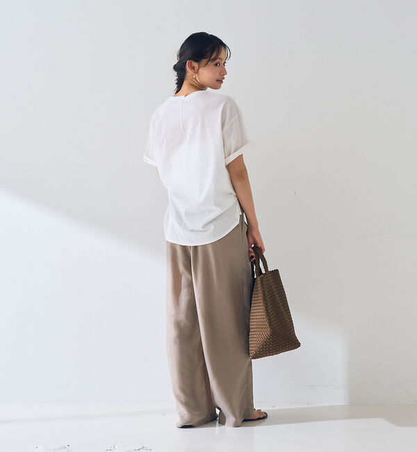 Rouge vif「ターンバックロゴTシャツ」|Tシャツ・カットソー|