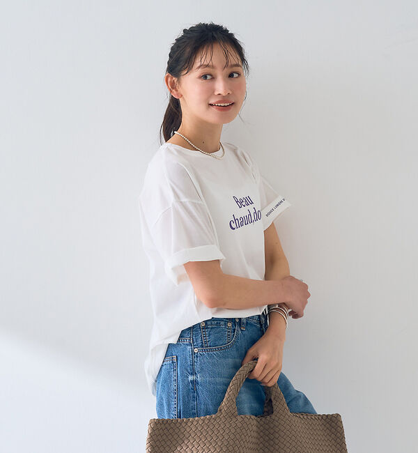 Rouge vif「ターンバックロゴTシャツ」|Tシャツ・カットソー|
