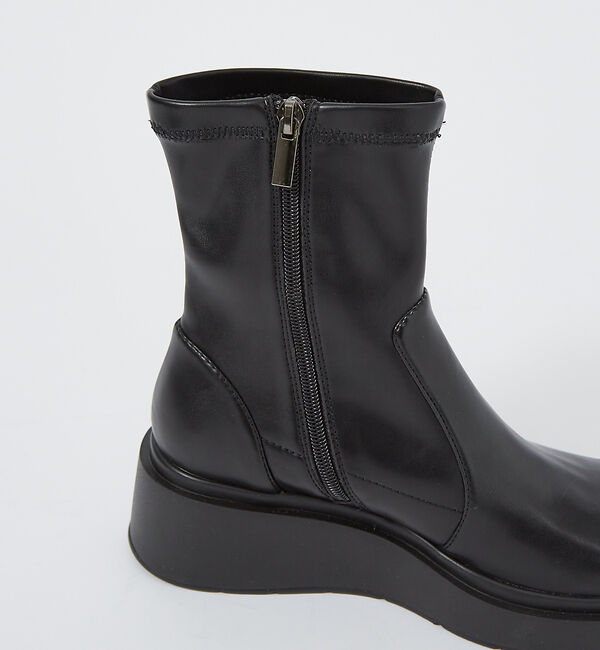 Rouge vif「追加【Mollini/モリーニ】厚底 ストレッチブーツ / プラットフォーム /」|ショートブーツ|