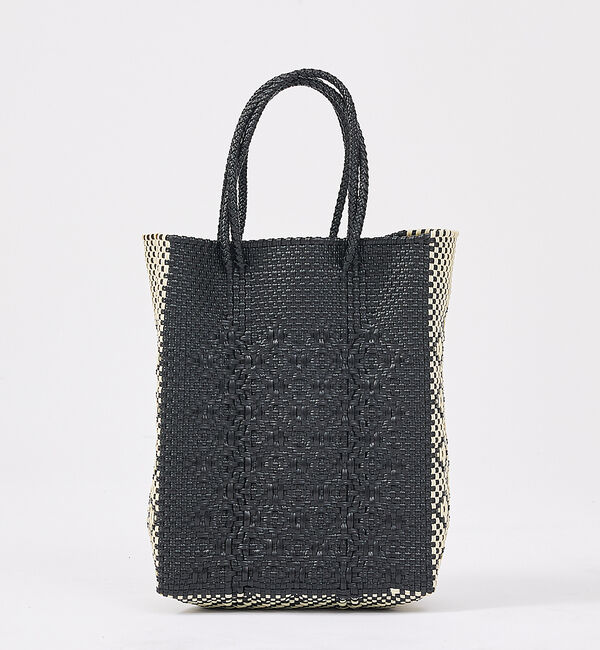 Rouge vif「【MOON BIRD/ムーンバード】手編みのメルカドバッグM/縦長/ギフト【WE」|トートバッグ|