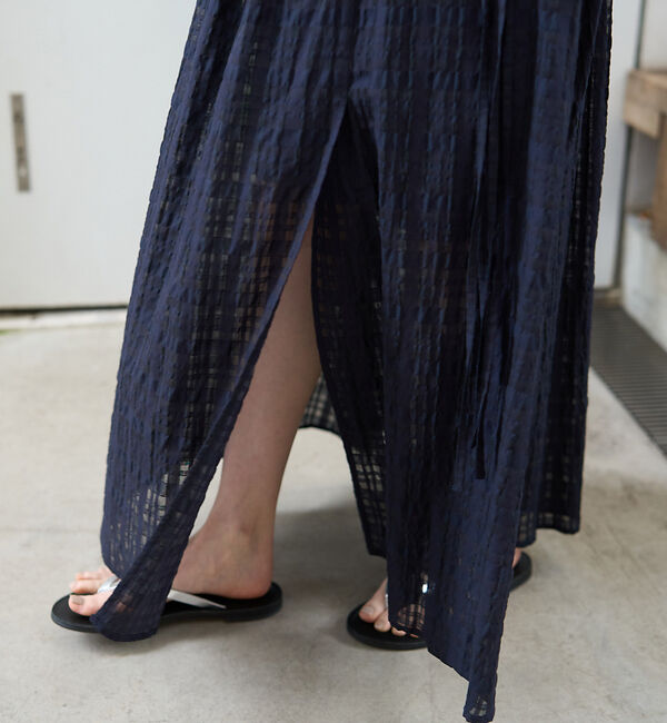 Rouge vif「ボリュームギャザーサイドスリットロングスカート」|スカート|