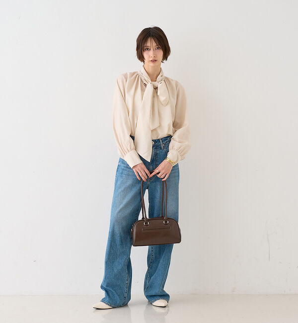 Rouge vif「【一部店舗限定】袖ボリュームボウタイブラウス」|シャツ・ブラウス|