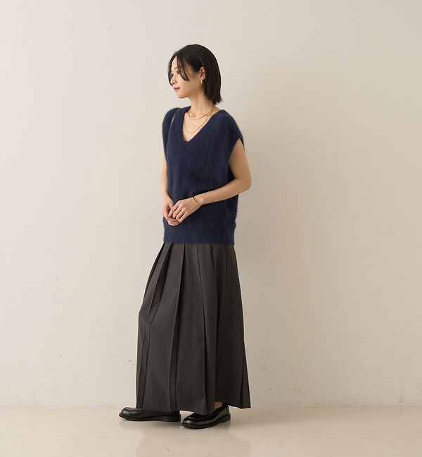 Rouge vif「フォックスウール ニットベスト」|ニット・セーター|