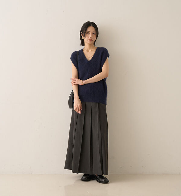 Rouge vif「フォックスウール ニットベスト」|ニット・セーター|