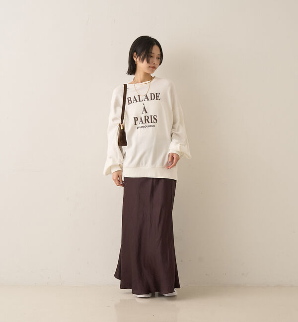 Rouge vif「裏毛ロゴタックスリーブスウェット」|スウェット・ジャージ|