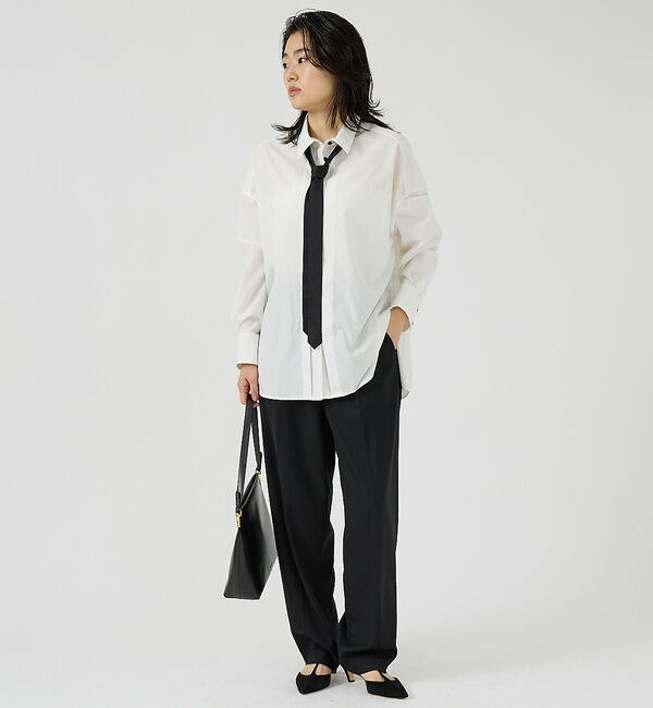 Rouge vif「タイ付クリアブロードシャツ」|シャツ・ブラウス|