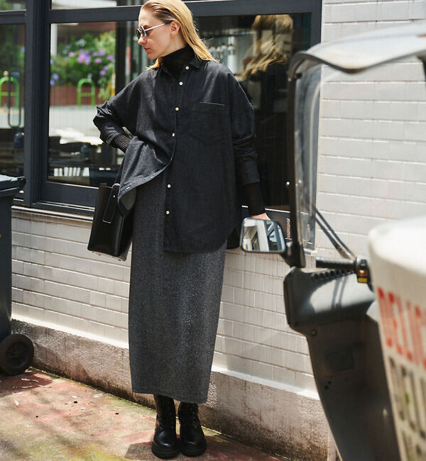 Rouge vif「ラメグリッタージャージナロースカート」|スカート|