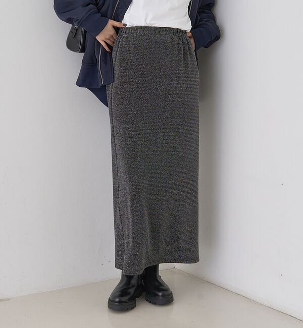 Rouge vif「ラメグリッタージャージナロースカート」|スカート|