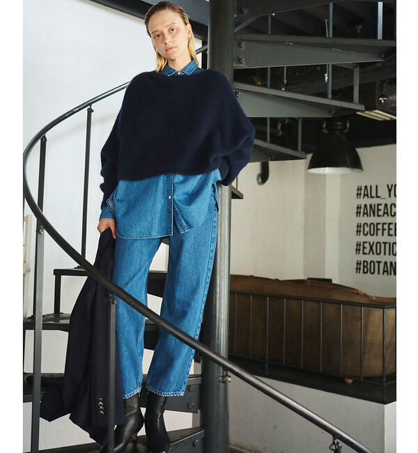 Rouge vif「フォックスウールクロップドボレロプルオーバー」|ニット・セーター|