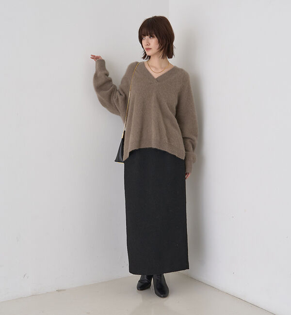 Rouge vif「【セットアップ対応】ポリウーリングカルセタイトスカート」|スカート|