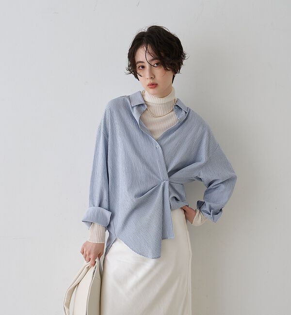 Rouge vif「防縮Wシアータートルリブニット」|ニット・セーター|