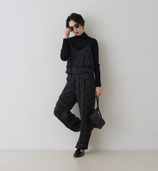 Rouge vif「防縮Wシアータートルリブニット」|ニット・セーター|