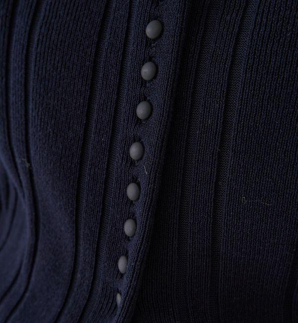 Rouge vif「ストライプ組織2WAYニット /カーディガン」|ニット・セーター|