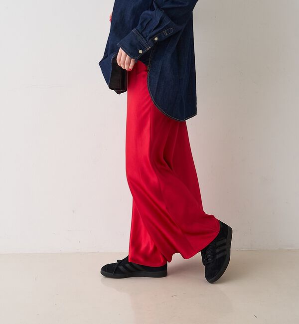 Rouge vif「サテンマーメイドイージーロングスカート」|スカート|