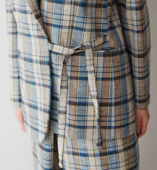 qualite「スラブチェックジャケット」|テーラードジャケット|