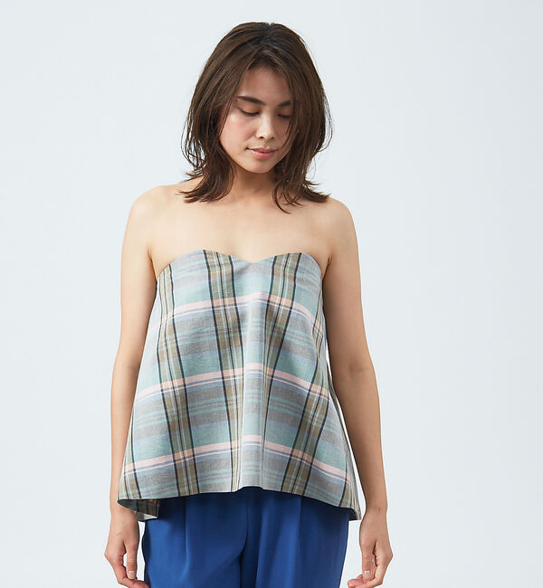 qualite「ブライトチェックビスチェ」|その他|