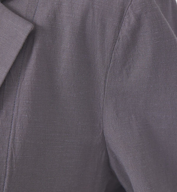 qualite「《セットアップ対応》ブライトリネンダブルジャケット」|テーラードジャケット|