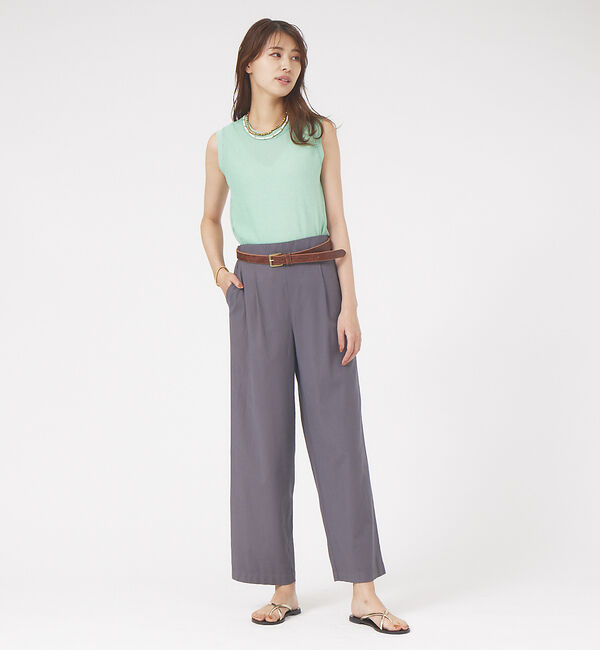 qualite「ツィストテレコノースリーブ」|Tシャツ・カットソー|