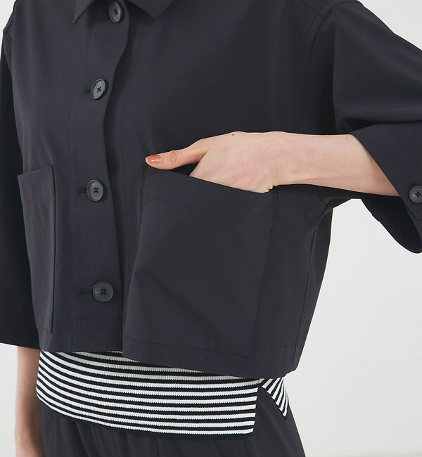 qualite「【セットアップ対応】2WAYストレッチシャツブルゾン」|ブルゾン・スタジャン|