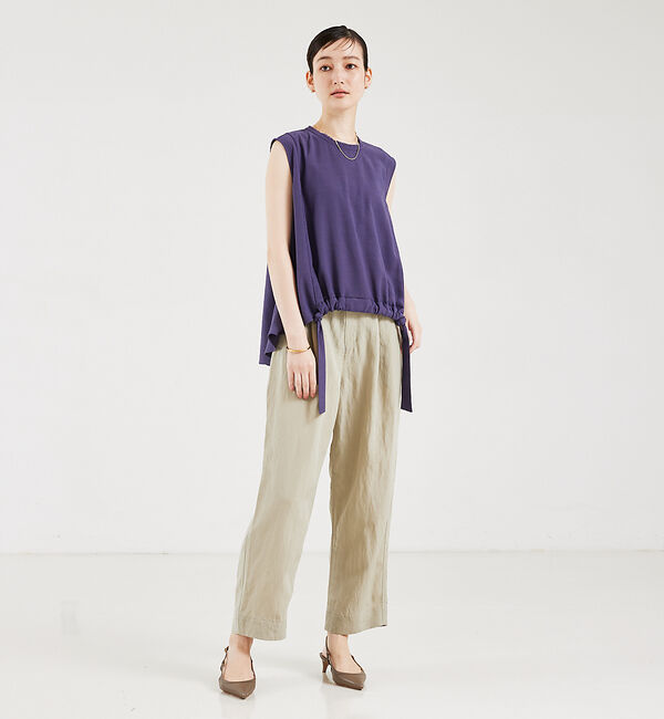 qualite「フィブリルポプリンドロストパンツ」|その他|