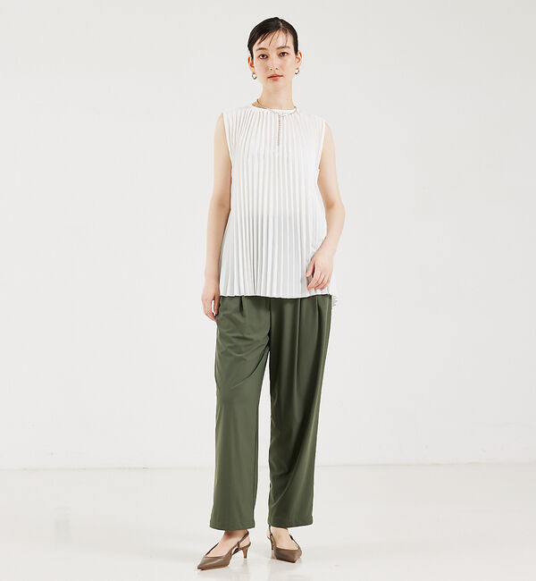 qualite「サーキュラープリーツブラウス」|シャツ・ブラウス|