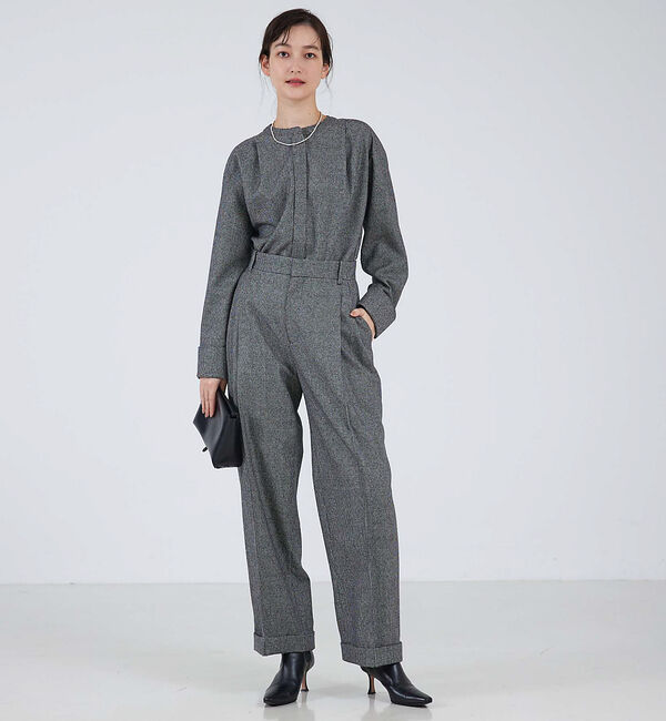 qualite「【セットアップ対応】ウールサキソニーマッキンパンツ」|スラックス|