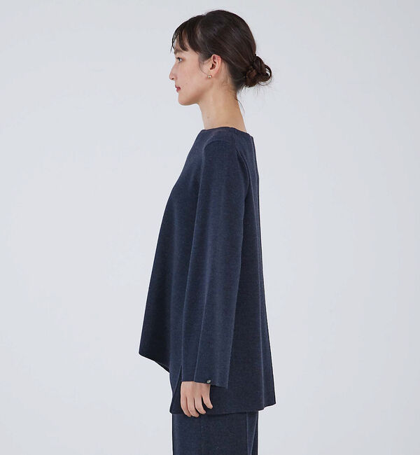 qualite「【セットアップ対応】ドレープハイゲージニット」|ニット・セーター|