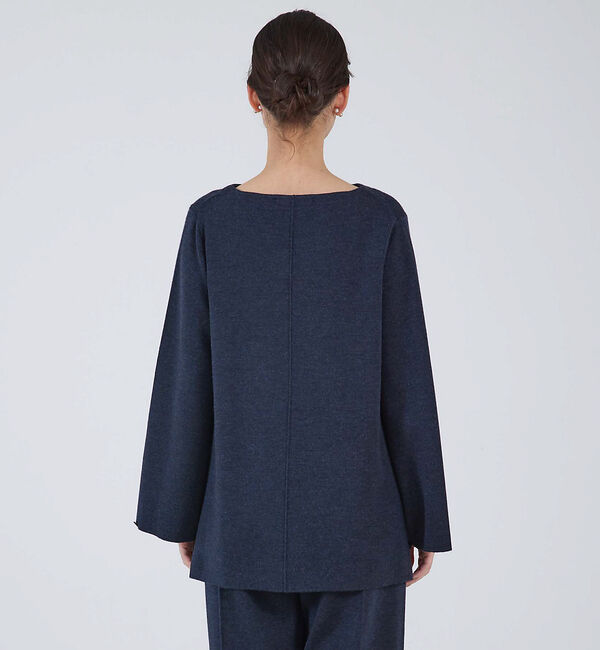 qualite「【セットアップ対応】ドレープハイゲージニット」|ニット・セーター|