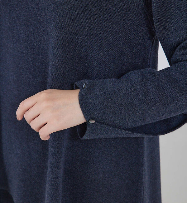 qualite「【セットアップ対応】ドレープハイゲージニット」|ニット・セーター|