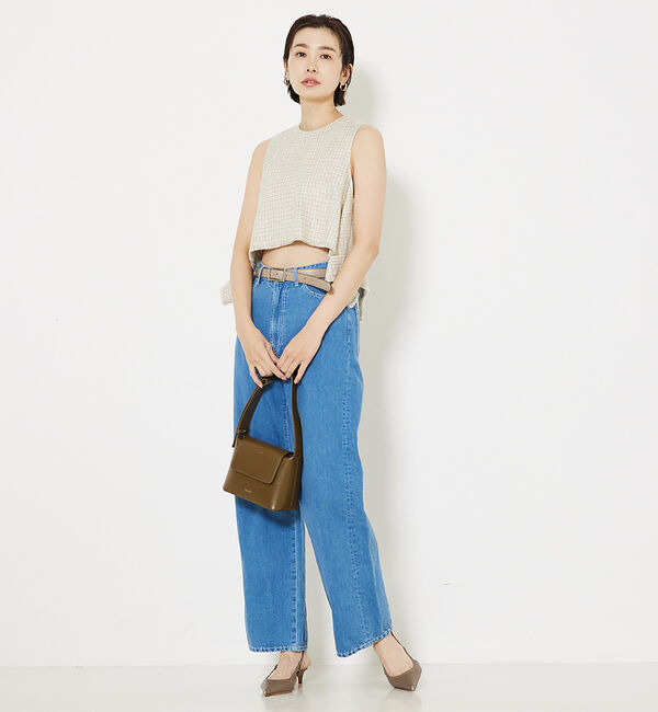 qualite「ミックスカラーツイードノースリーブ」|キャミソール|