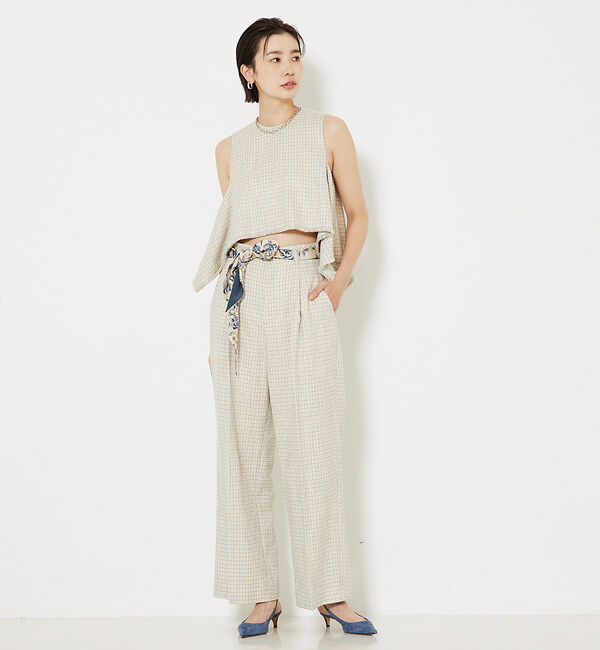 qualite「ミックスカラーツイードパンツ」|その他|