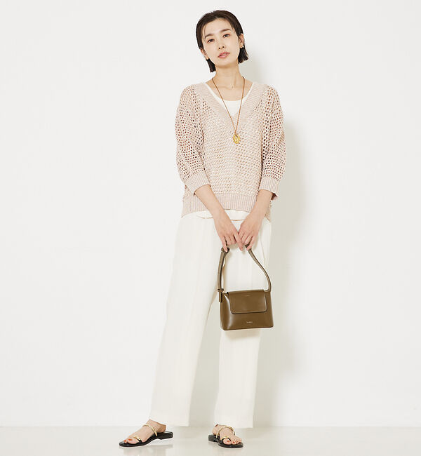 qualite「トルコサテンストレートパンツ」|その他|