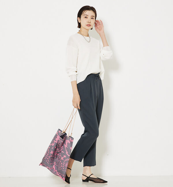 qualite「コットンナイロンハイゲージニット」|ニット・セーター|