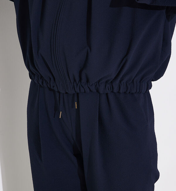 qualite「【接触冷感＆吸水速乾＆UV】シアサッカーブルゾン /セットアップ対応」|ブルゾン・スタジャン|