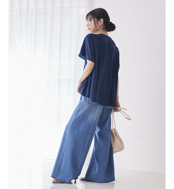 qualite「【Healthy DENIM】Wild Ginger ワイドデニム」|デニム|