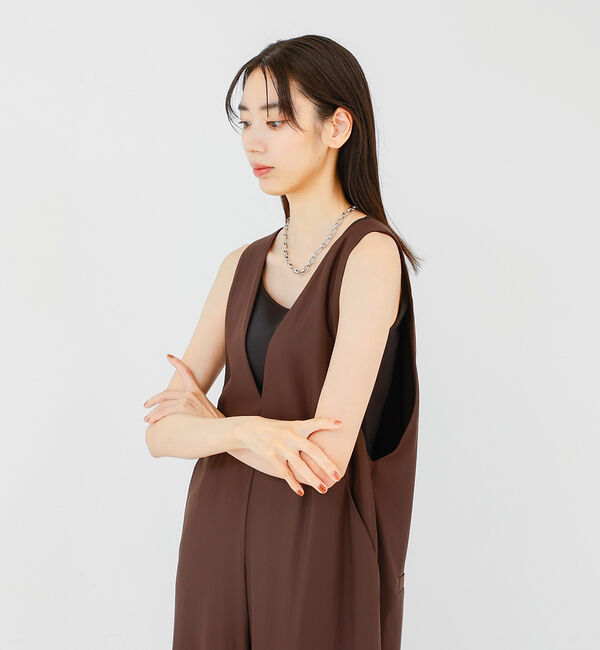 qualite「【接触冷感＆UV】クールトリコットオールインワン」|オールインワン|