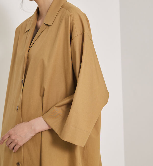 qualite「ダンプシャツワンピース」|ワンピース|