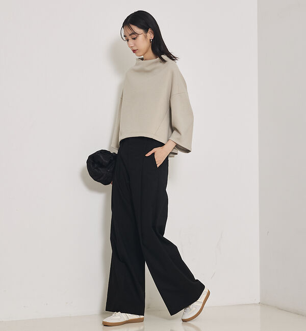 qualite「TCツイルWループタックワイドパンツ」|その他|