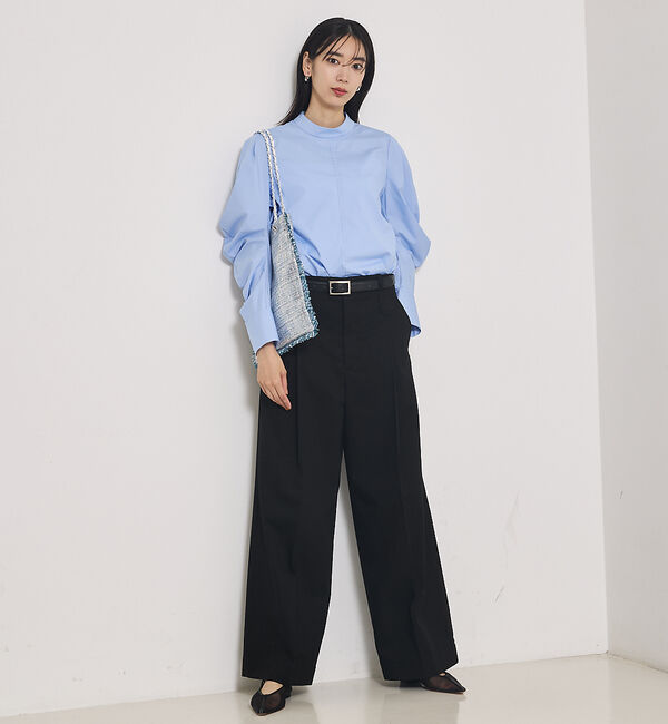 qualite「カービースリーブブラウス」|シャツ・ブラウス|