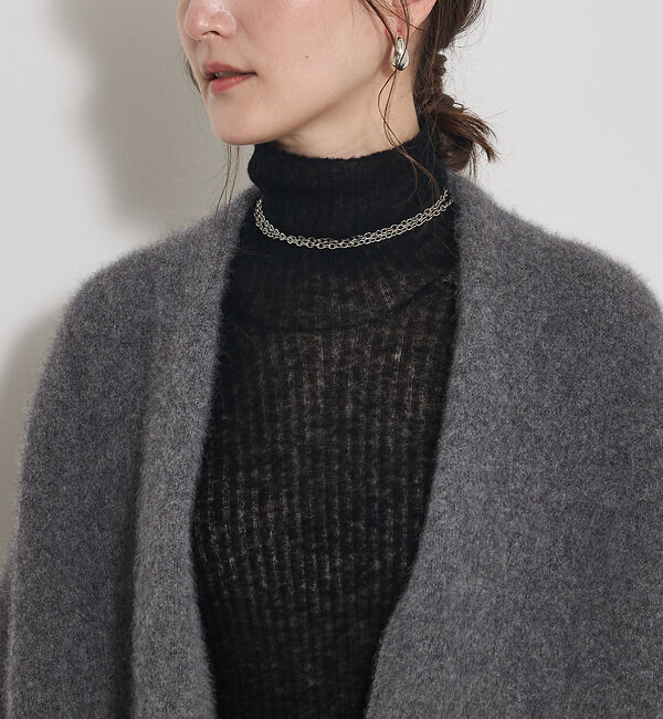 qualite「【CLASSY.お仕事名品Award受賞】フォックスウールガウン」|カーディガン|